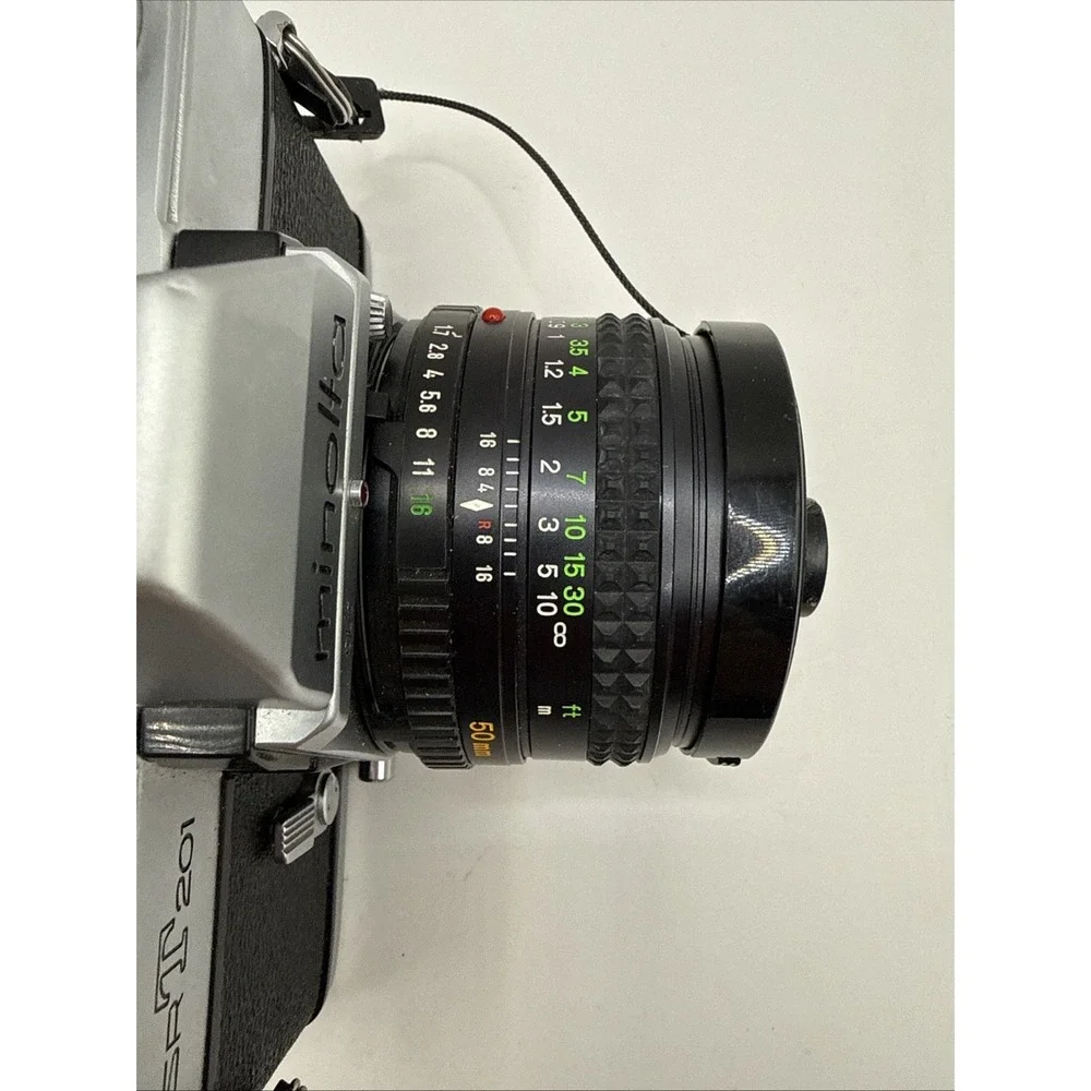 Minolta SRT 201 35mm Film Camera & 50mm f1.7 Rokkor X Lens‎ Partially Tested